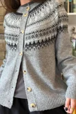 Ferguson Fair Isle Cardigan Grey